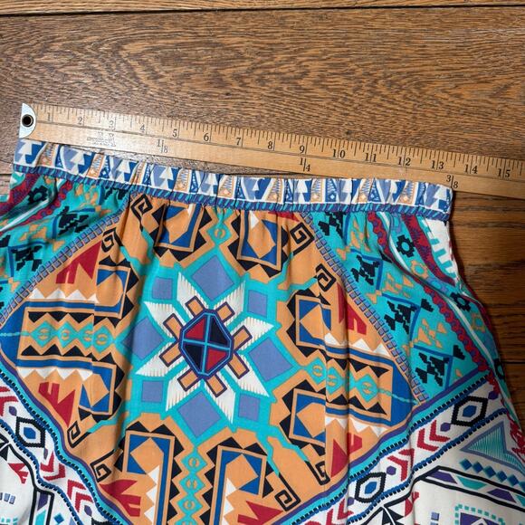 Flying Tomato Women Skirt Maxi SZ M Aztec Western Ranch Rodeo Boho Midi READ - Picture 5 of 8